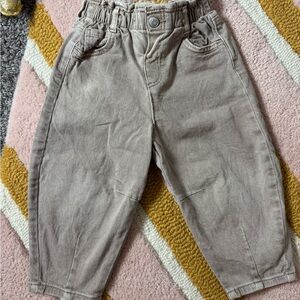Zara Toddler Tan Barrel Bottoms